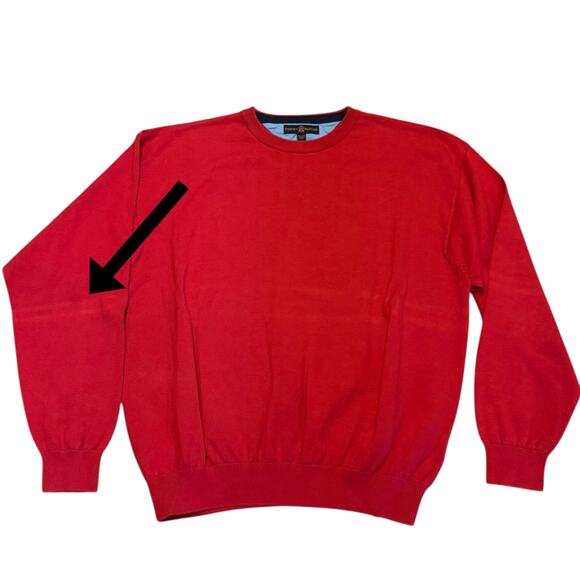 Tommy Hilfiger Golf Cotton Red Knit Long Sleeve Sweater Size XXL - Picture 6 of 6